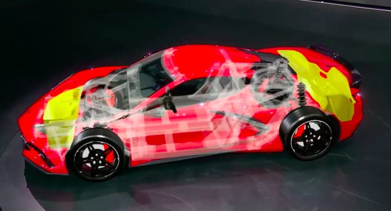 Illustration for article titled Here's A Detailed Look At The 2020 Corvette C8's Impressive Engineering